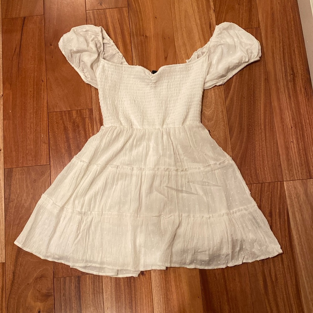 Small White Faded Rose dress